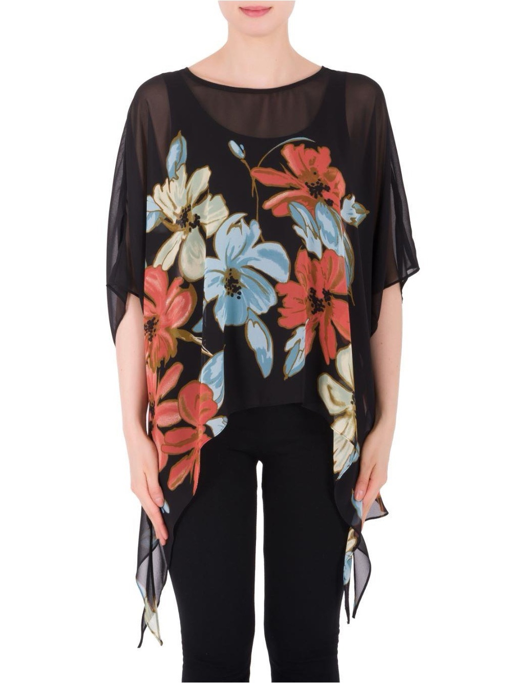 Joseph Ribkoff Women's Wide-Sleeve Blouse size s/m